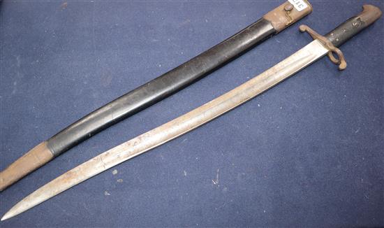 A WWI military socket bayonet